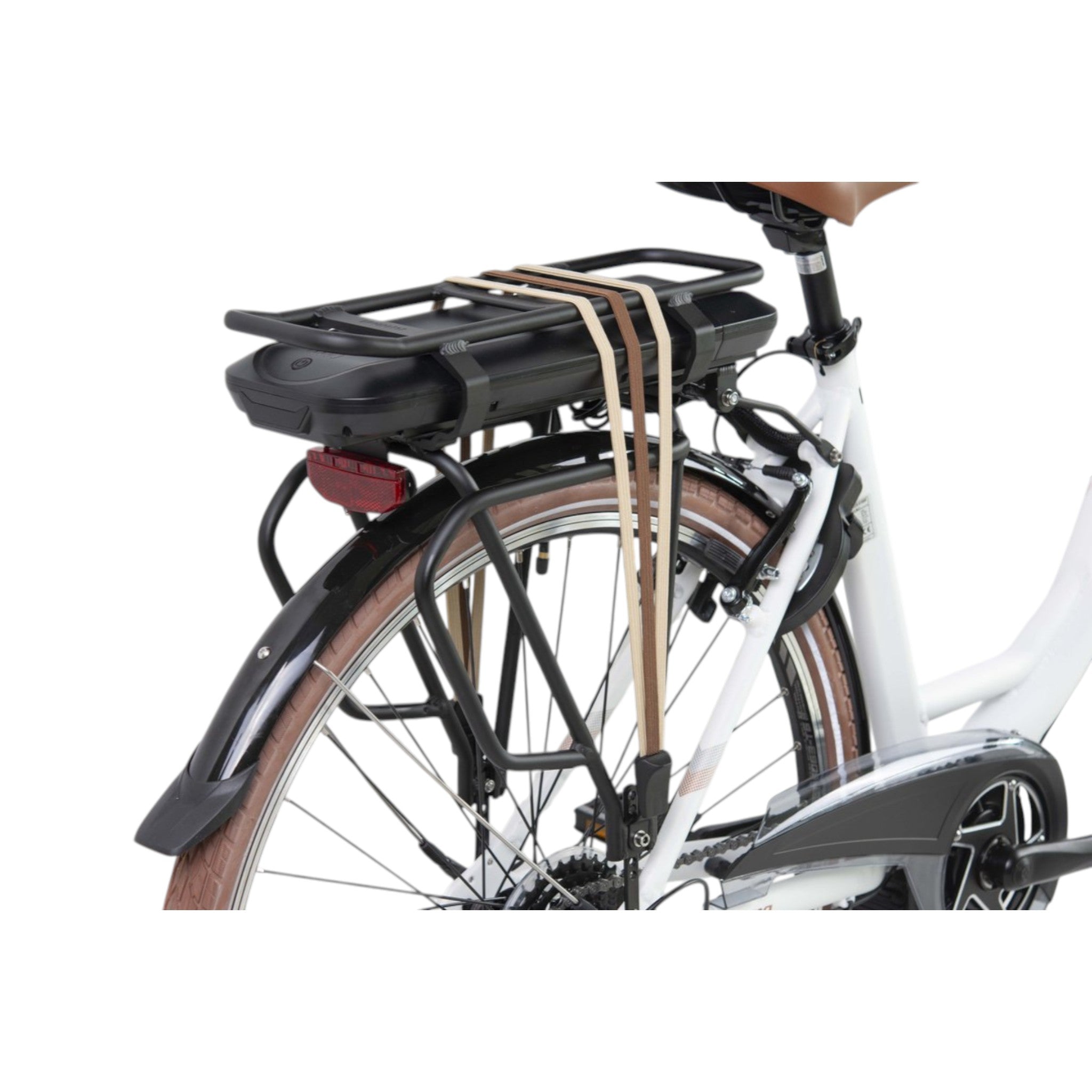 Eluxo E-Voltage D9 - Elektrische Fiets - Mat Wit - 28 inch - Accu 468Wh - 250W Bewo Middenmotor - Shimano Altus 9 Versnellingen - V-Brake Remmen - AE-trading