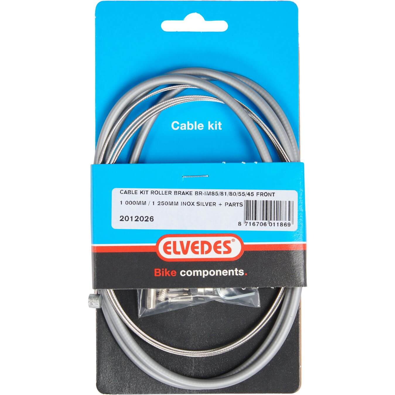 Elvedes remkabel voor Rollerbrake br-im85/81/55/45 zilver - AE-trading