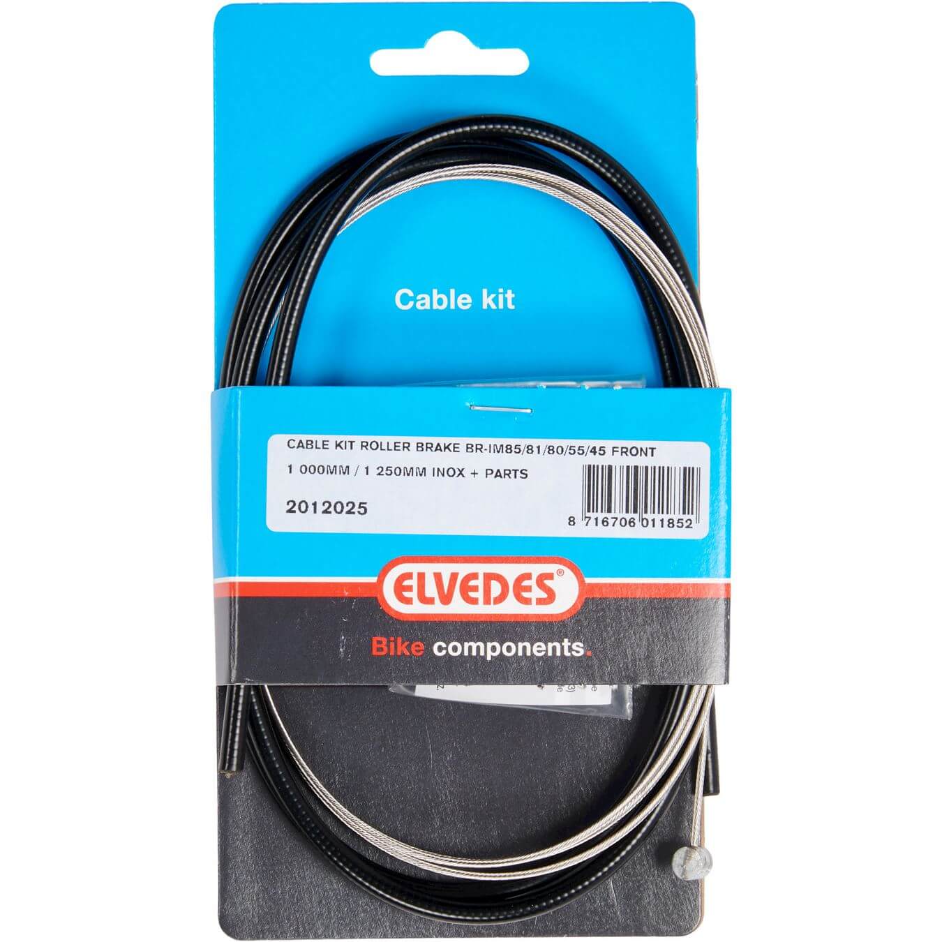Elvedes remkabel voor Rollerbrake br-im85/81/55/45 zwart - AE-trading