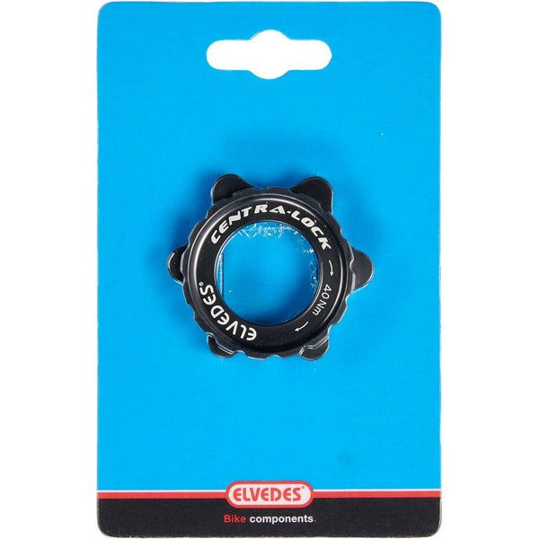 Elvedes remschijf adapter centerlock CNC + ring zwart - AE-trading