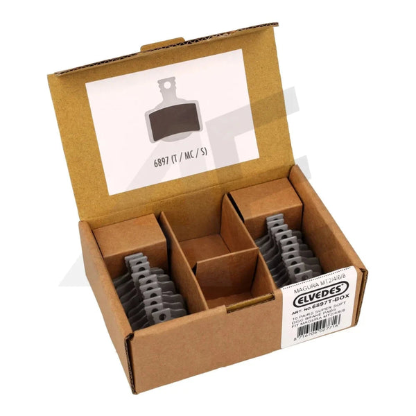 Elvedes schijfremblok Magura MT2/4/6/8 super soft (10x) - AE-trading