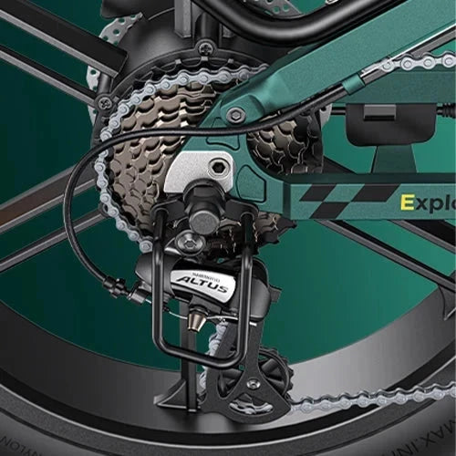 Engwe ENGINE PRO - Grijs 2.0 - Elektrische Fatbike Vouwfiets - AE-trading