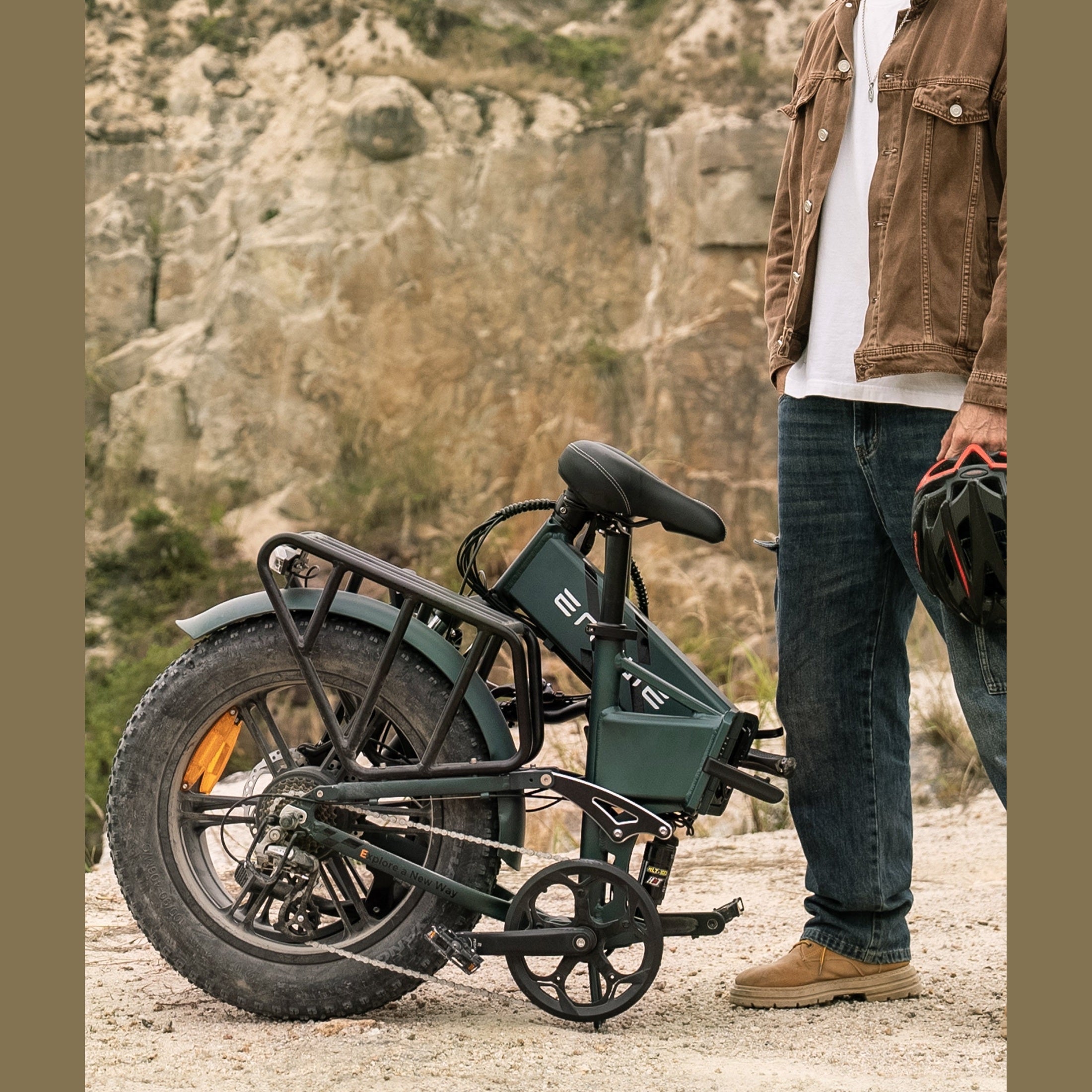 Engwe ENGINE PRO - Grijs 2.0 - Elektrische Fatbike Vouwfiets - AE-trading