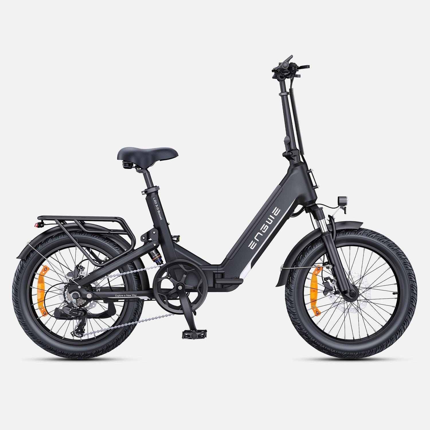 Engwe L20 3.0 Boost Fatbike Vouwfiets Elektrisch - Zwart - AE-trading