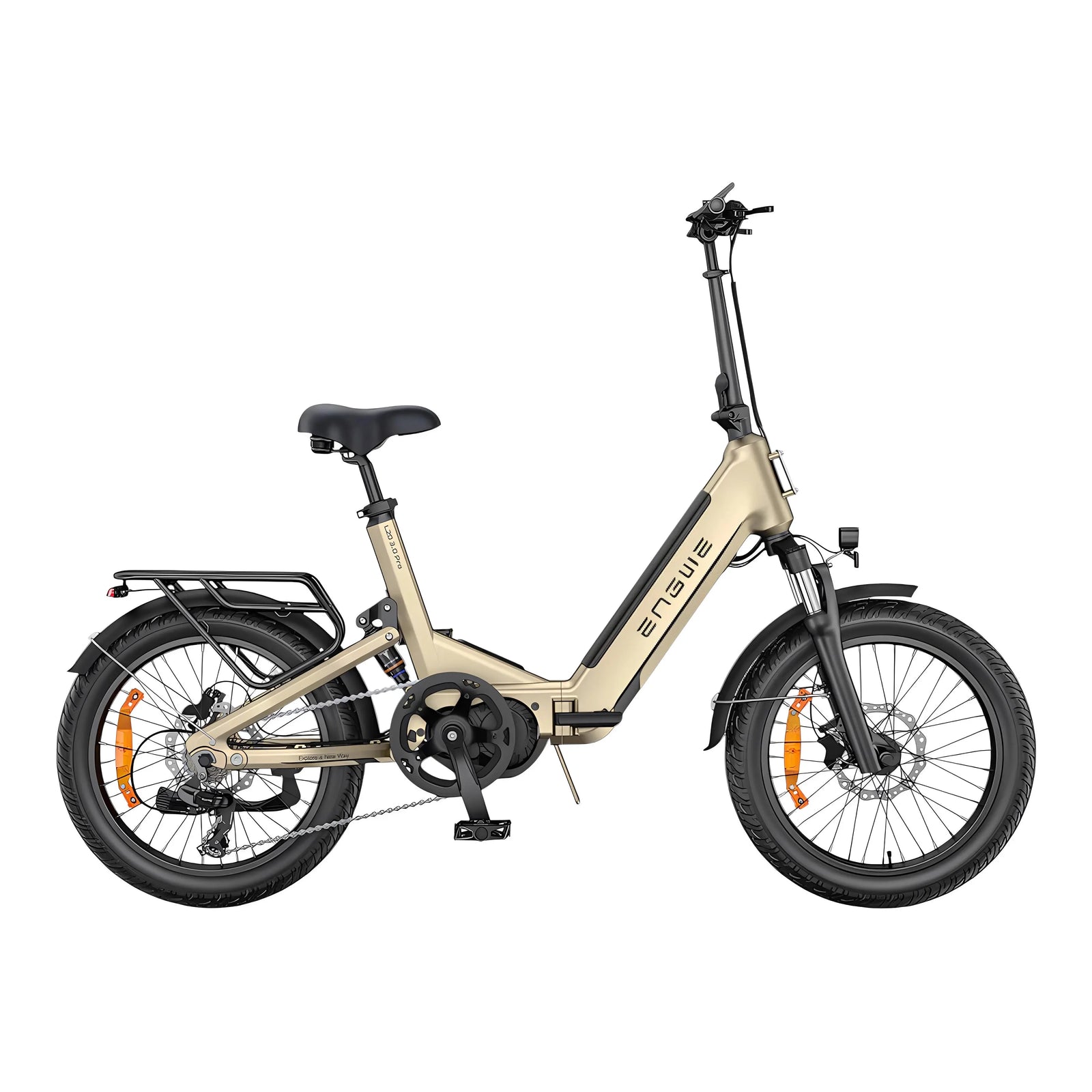 Engwe L20 3.0 Boost Fatbike - Elektrische Vouwfiets – Champagne - AE-trading