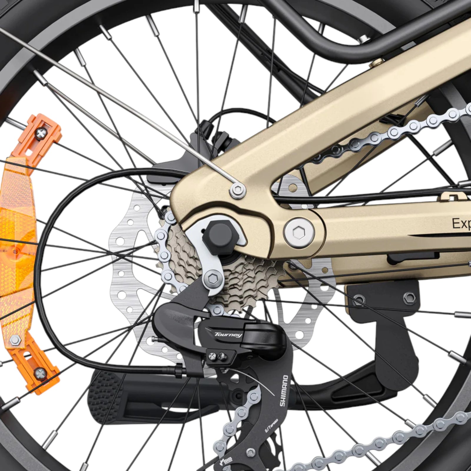 Engwe L20 3.0 Boost Fatbike - Elektrische Vouwfiets – Champagne - AE-trading