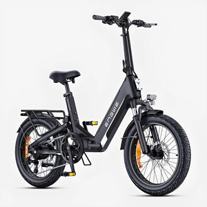Engwe L20 3.0 Boost Fatbike - Elektrische Vouwfiets - Zwart - AE-trading