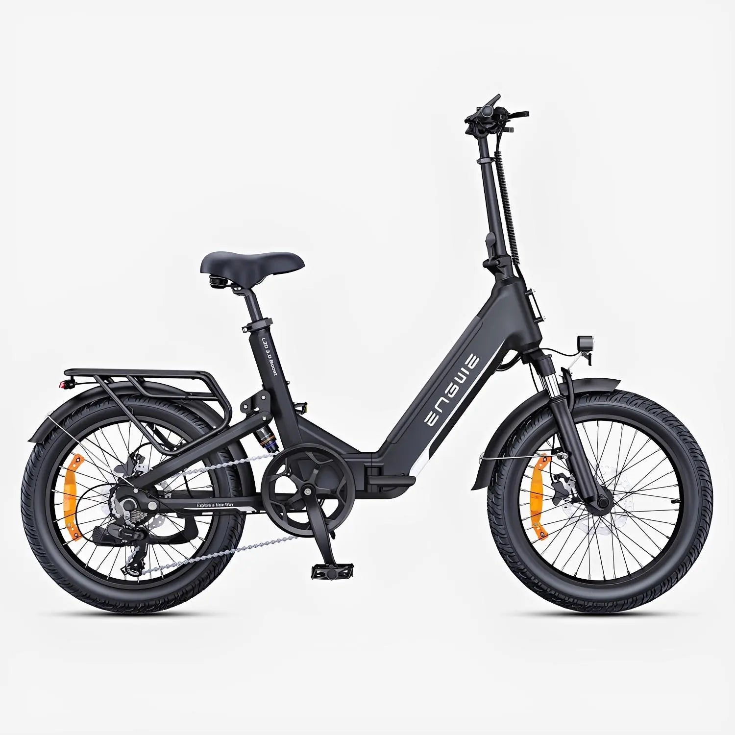 Engwe L20 3.0 Boost Fatbike - Elektrische Vouwfiets - Zwart - AE-trading