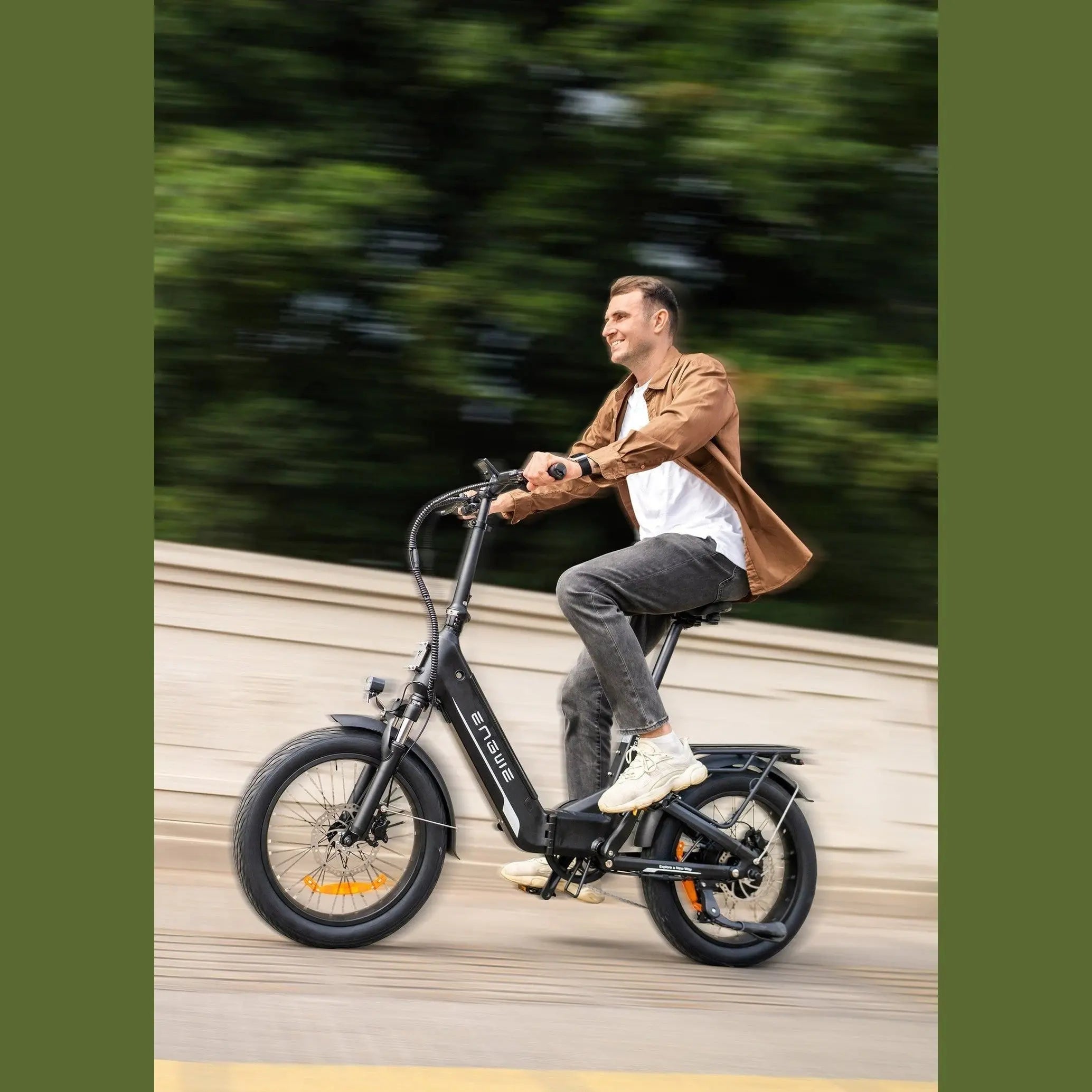 Engwe L20 3.0 Boost Fatbike Vouwfiets Elektrisch - Zwart - AE-trading