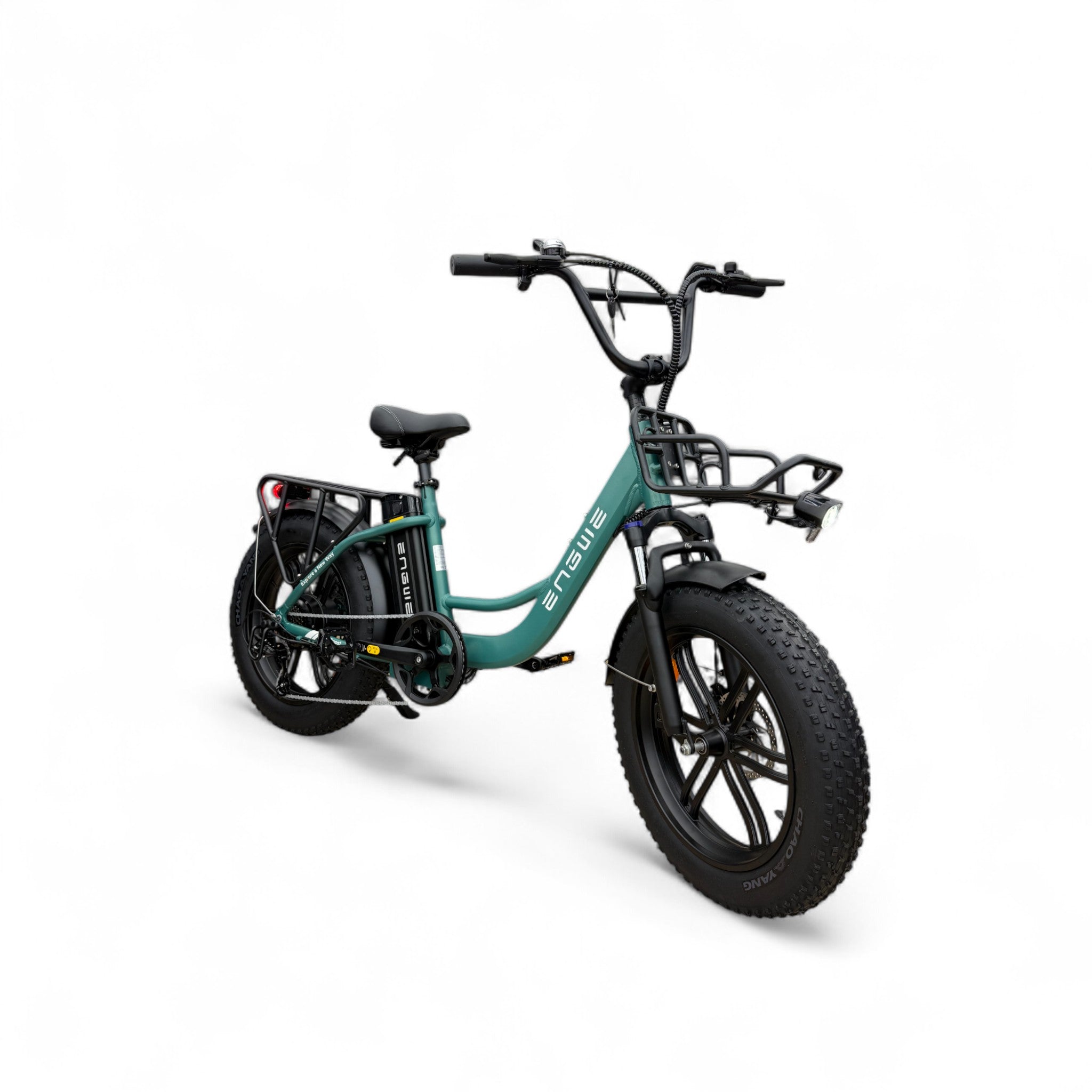 Engwe L20 Boost Fatbike Zee Groen – 250W Motor, 126 km Actieradius, 75 Nm Koppel, Shimano 7 Speed - AE-trading