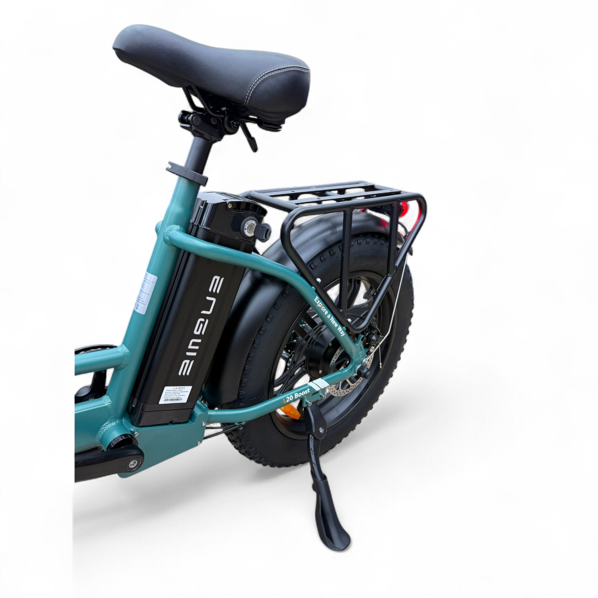 Engwe L20 Boost Fatbike Zee Groen – 250W Motor, 126 km Actieradius, 75 Nm Koppel, Shimano 7 Speed - AE-trading