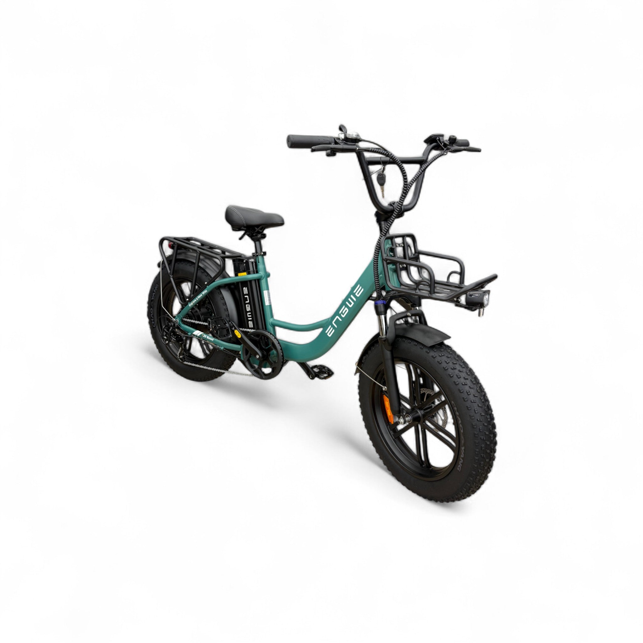 Engwe L20 Boost Fatbike Zee Groen – 250W Motor, 126 km Actieradius, 75 Nm Koppel, Shimano 7 Speed - AE-trading