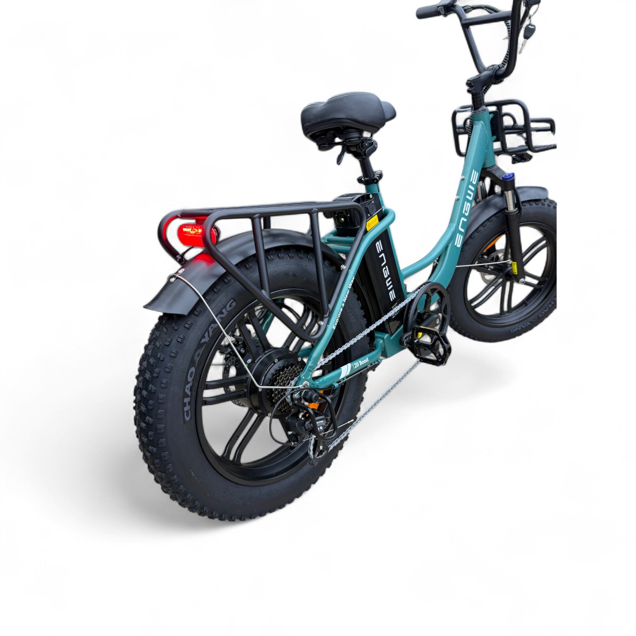 Engwe L20 Boost Fatbike Zee Groen – 250W Motor, 126 km Actieradius, 75 Nm Koppel, Shimano 7 Speed - AE-trading