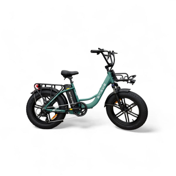Engwe L20 Boost Fatbike Zee Groen – 250W Motor, 126 km Actieradius, 75 Nm Koppel, Shimano 7 Speed - AE-trading