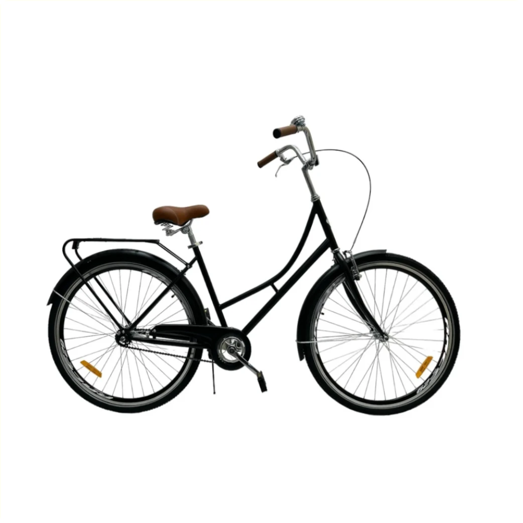 Klassieke Omafiets Jade 26" Mat Zwart 43cm (85% gemonteerd / zonder verlichting) AE-trading