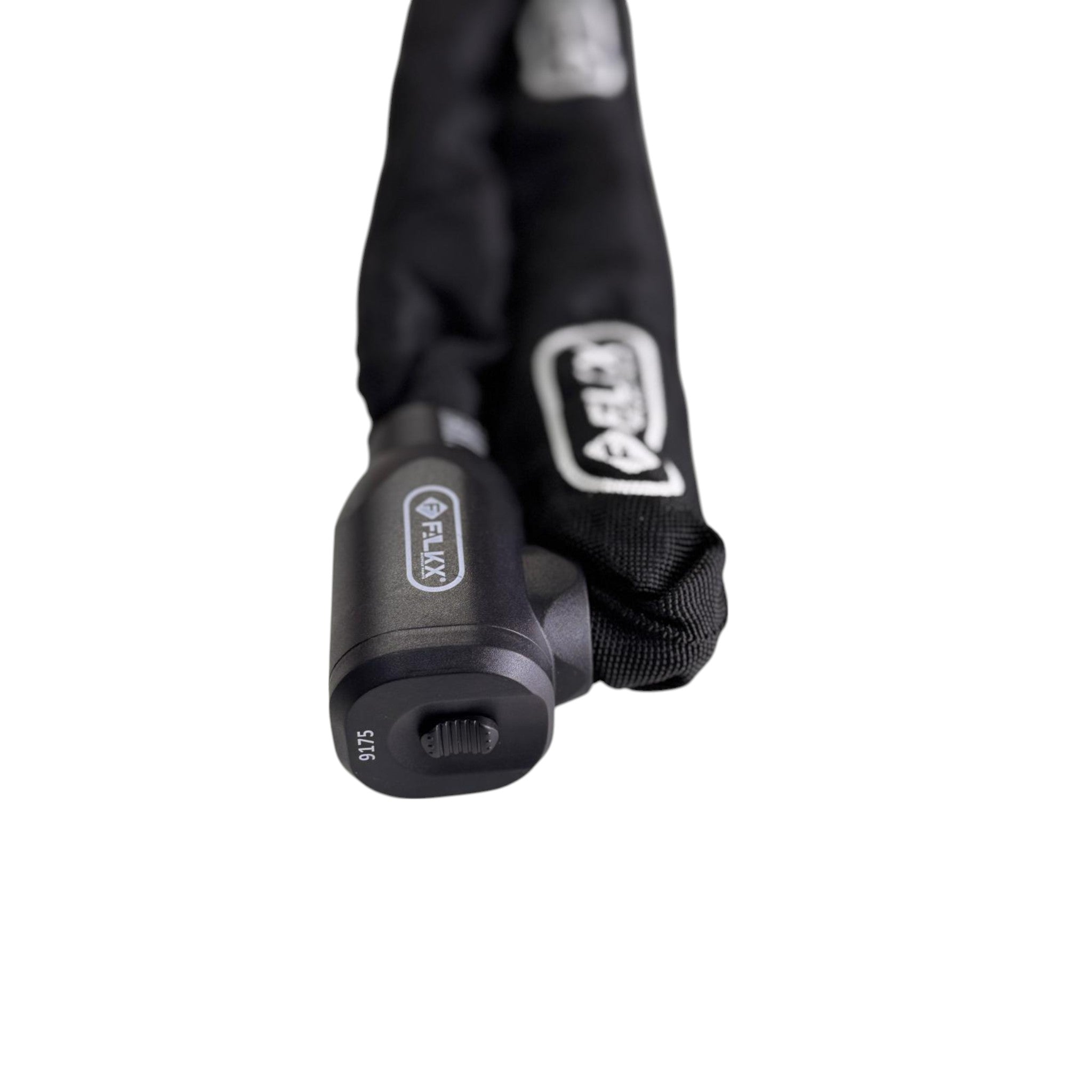 FALKX Mad Max II Kettingslot 9x1100mm zwart. Nylon hoes ART** - AE-trading