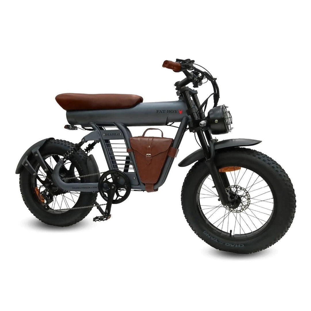 Diablo Fat Boy Fatbike met Hydraulische remmen - Mat Grijs Bruin - 2025 - AE-trading