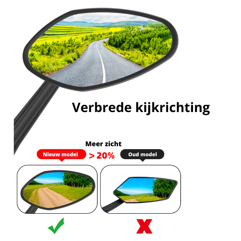 Fiets Spiegel Links Zwart Pro-editie - EasyDo - AE-trading