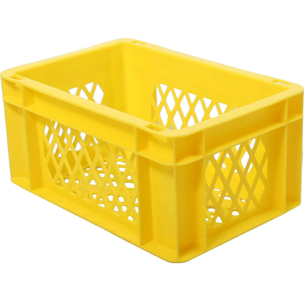 Fietskrat / bagagekrat mini geel 30x20x14,5cm - AE-trading