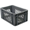 Fietskrat / bagagekrat mini grijs 30x20x14,5cm - AE-trading