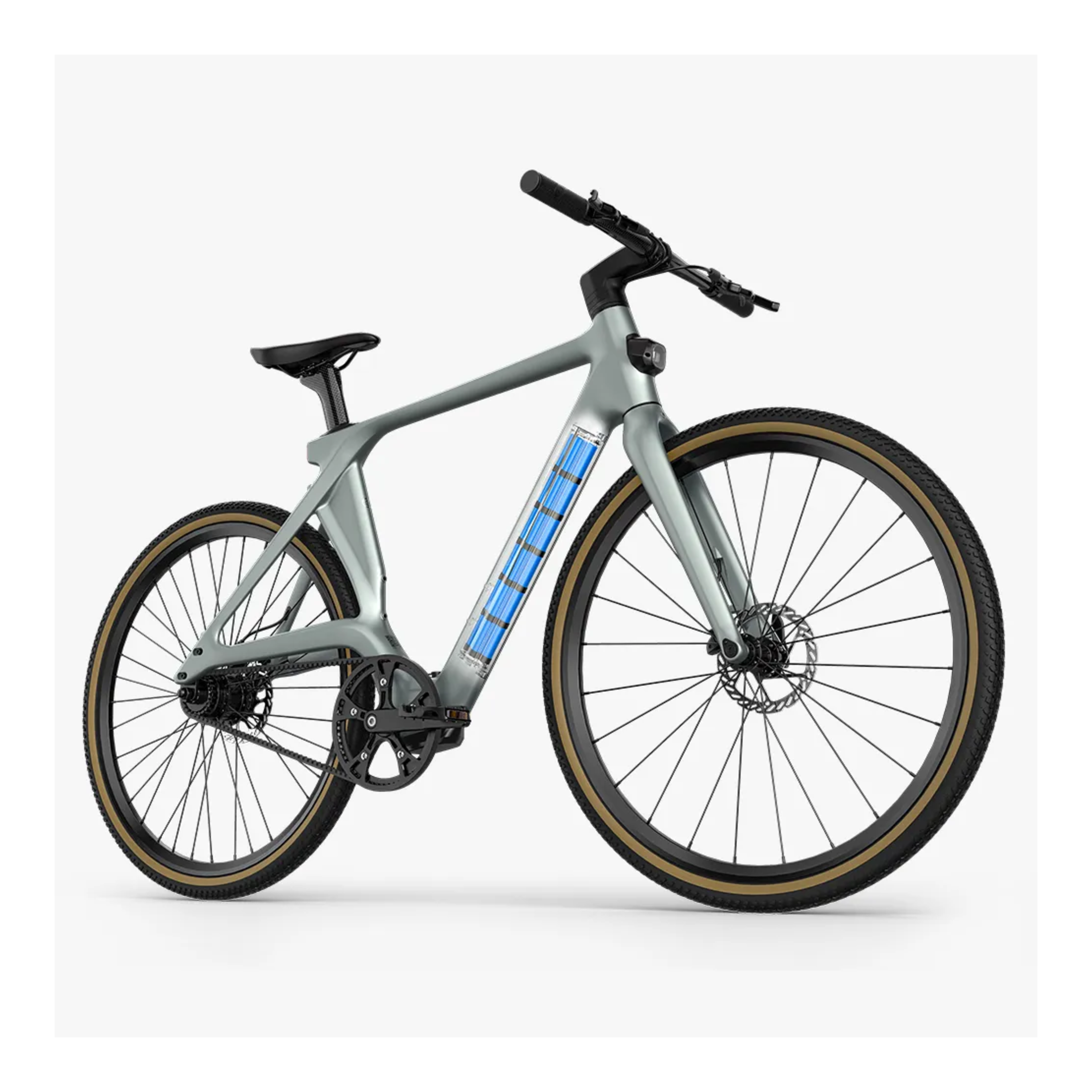 Fiido Air - Elektrische Stadsfiets - Zilver - 28 inch - L (170cm - 190cm) - Belt Drive - Accu 209Wh (36V) - 250W (35Nm) Mivice Motor - Hydraulische Remmen - AE-trading