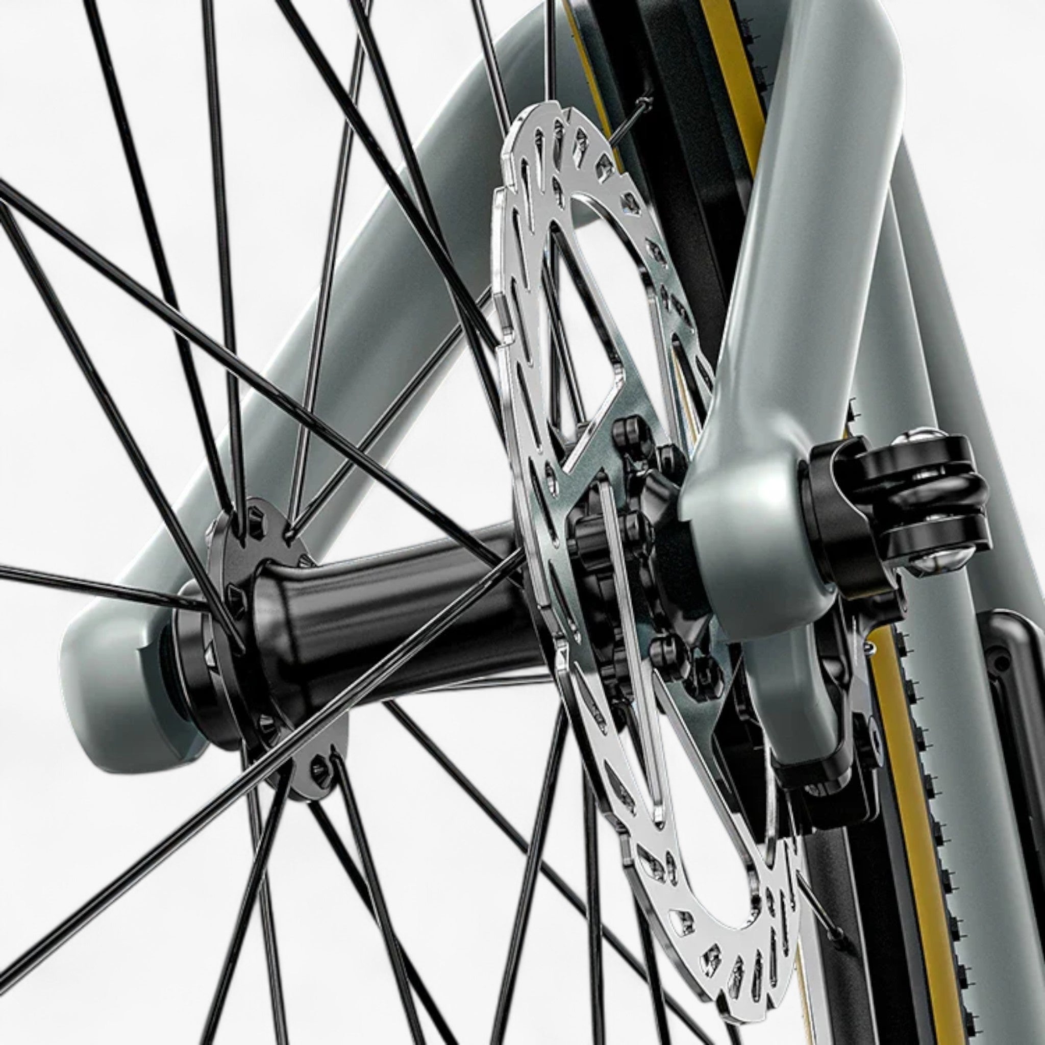 Fiido Air - Elektrische Stadsfiets - Zilver - 28 inch - M (165cm - 175cm) - Belt Drive - Accu 209Wh (36V) - 250W (35Nm) Mivice Motor - Hydraulische Remmen - AE-trading