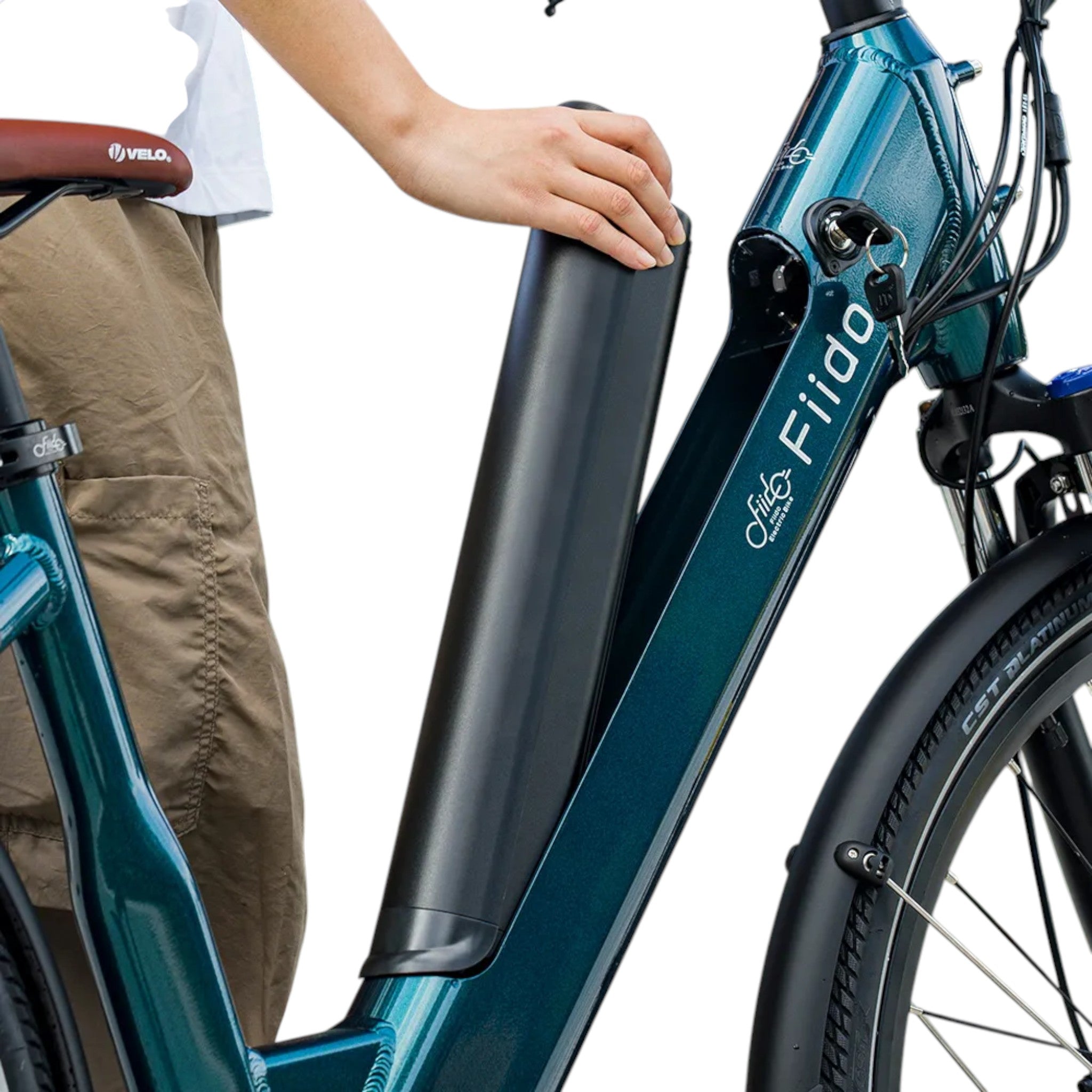 Fiido C11 Pro - Elektrische Stadsfiets - Smaragdblauw - 28 inch - Accu 499Wh (48V) - 250W (55Nm) Mivice Motor - Shimano 7 Versnellingen - Hydraulische Remmen - AE-trading