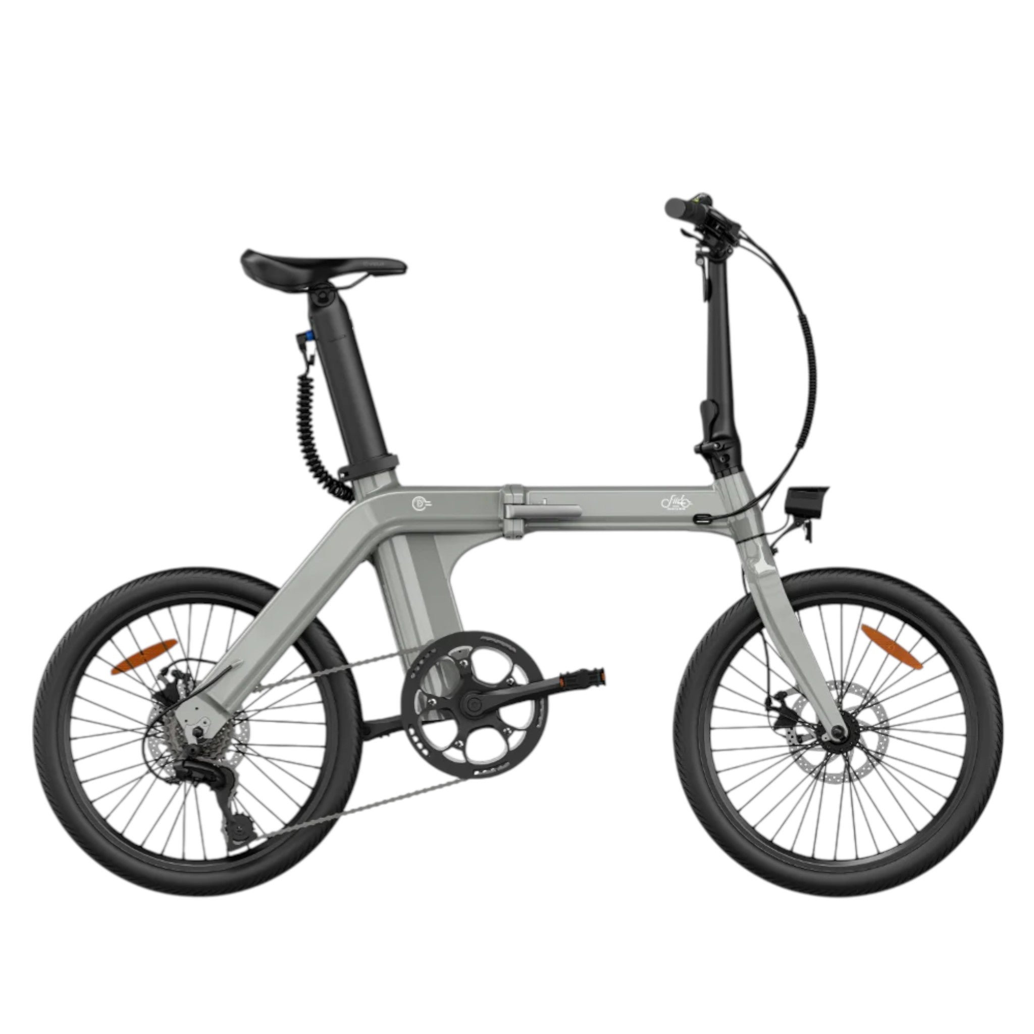 Fiido D11 2025 - Elektrische Vouwfiets - Lichtgrijs - 20 inch - Accu 417.6Wh (36V) - 250W (32Nm) Motor - Shimano 7 Versnellingen - Hydraulische Remmen - AE-trading