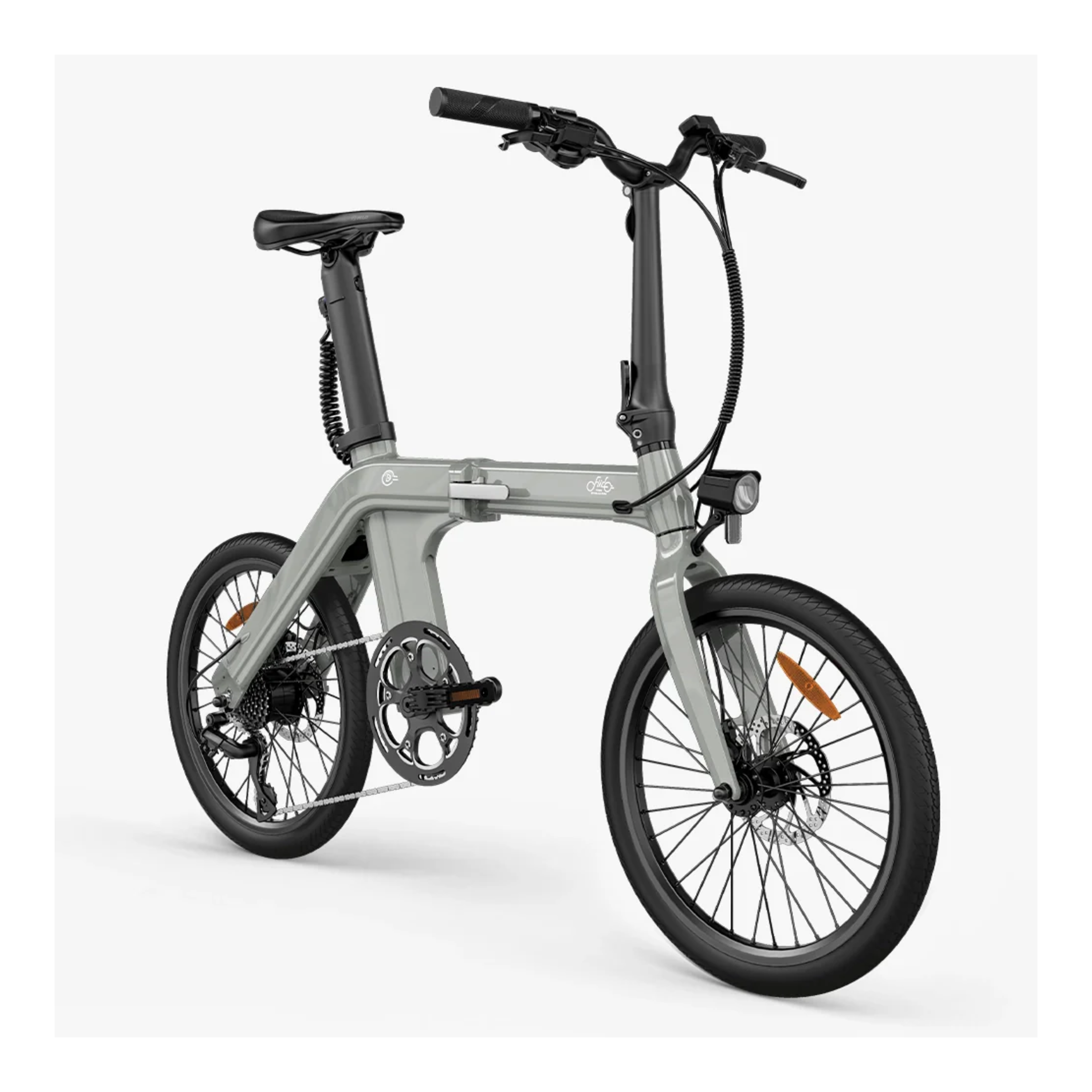 Fiido D11 2025 - Elektrische Vouwfiets - Lichtgrijs - 20 inch - Accu 417.6Wh (36V) - 250W (32Nm) Motor - Shimano 7 Versnellingen - Hydraulische Remmen - AE-trading