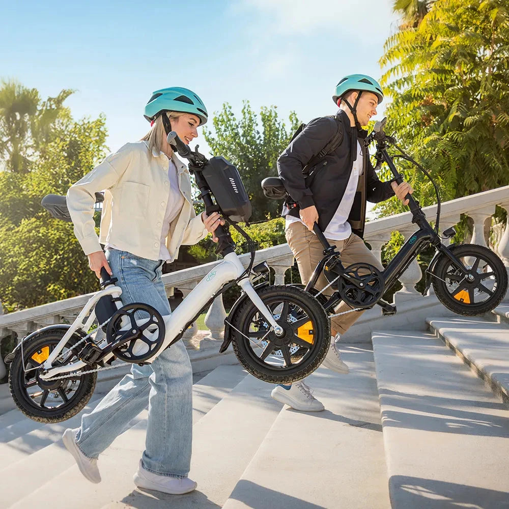 Fiido D3 Pro - Elektrische Vouwfiets - Wit - 14 inch - AE-trading