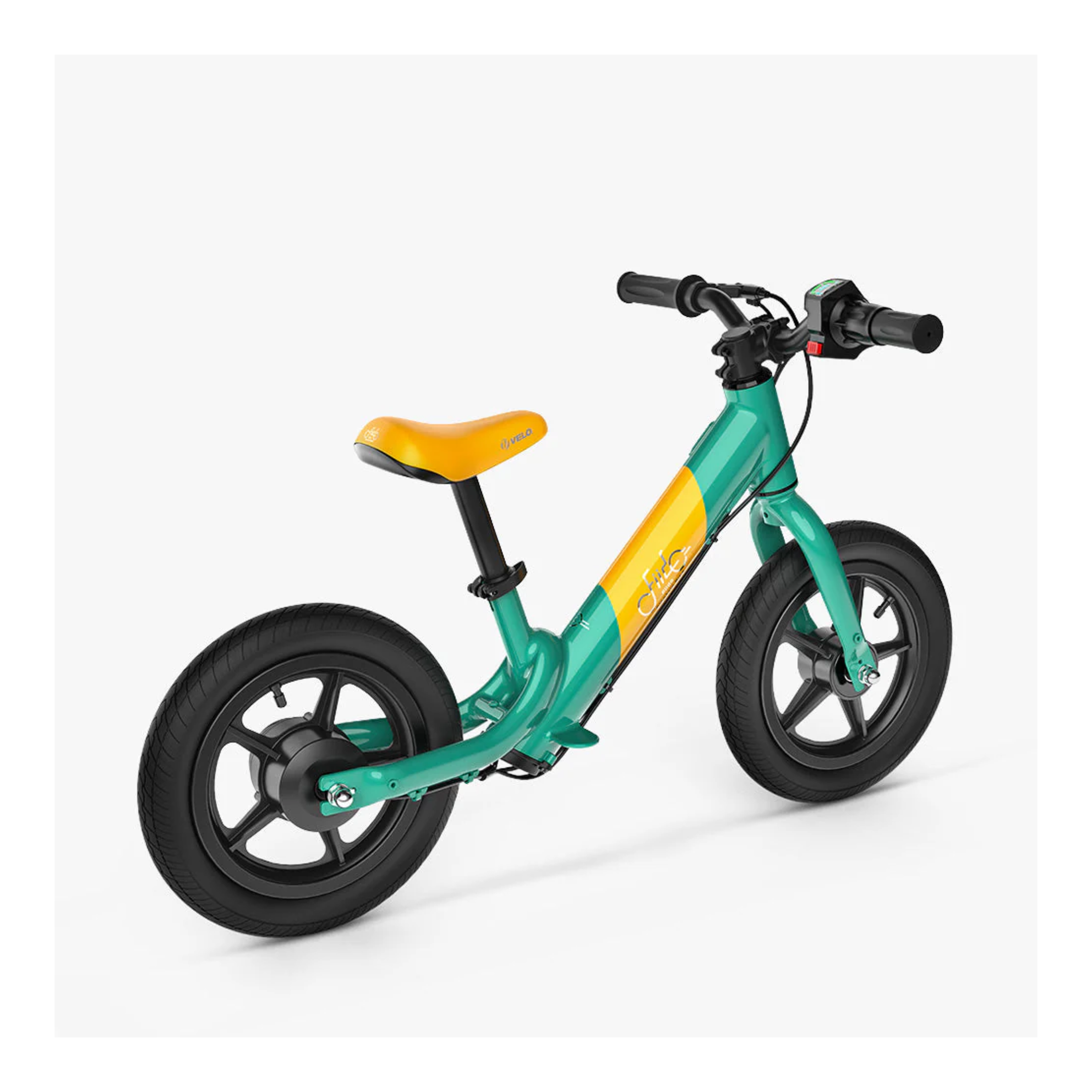 Fiido Kidz - Elektrische Evenwichtsfiets - Groen & Geel - 12 inch - Accu 146Wh 25V - 80W Motor