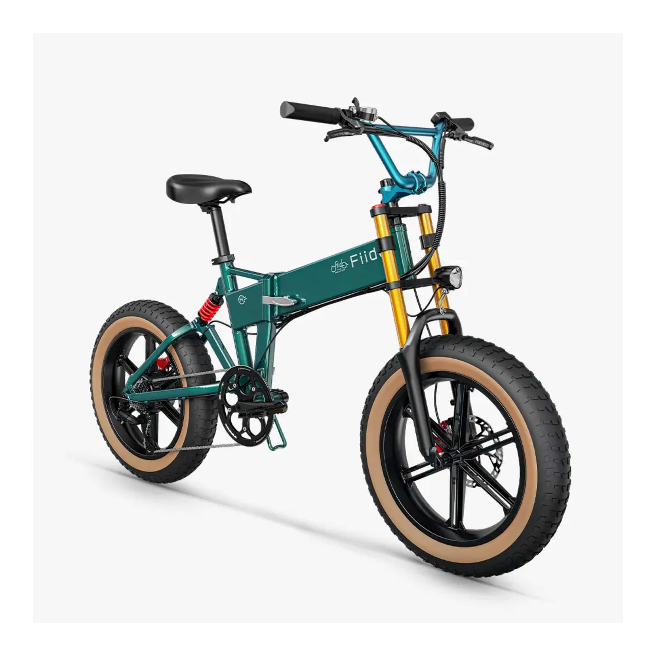 Fiido M1 Pro - Elektrisch Crossfiets - Groen - 20x4 inch - Accu 557Wh 48V - 250W 55Nm Mivice Motor - Shimano 7 Versnellingen - Hydraulische Remmen