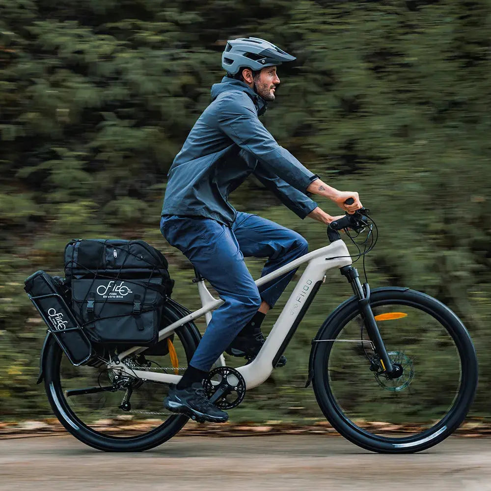 Fiido Nomads Elektrische Fiets - Lichtgrijs - 3 Accu's + Accessoires - Framemaat M - AE-trading
