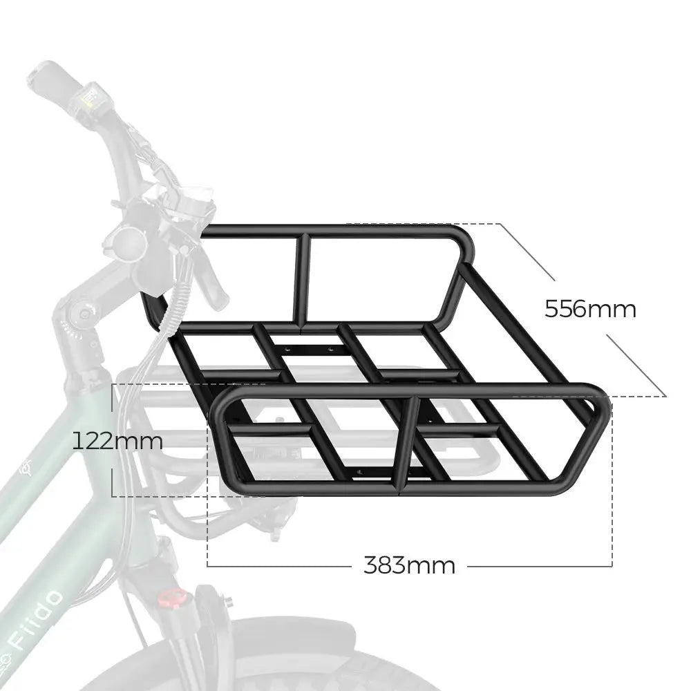 Fiido T2 Voorrek Aluminium Sterk Fietsdrager - Bagagedrager - AE-trading