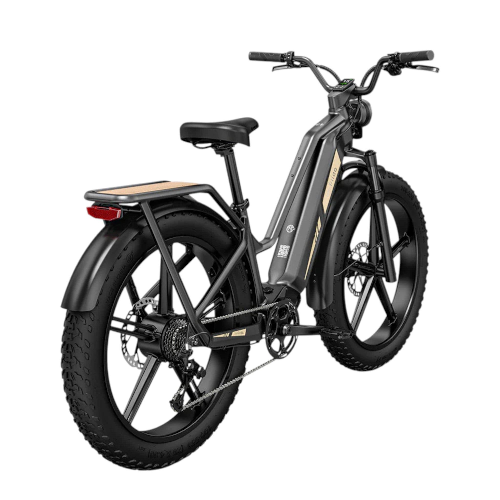 Fiido Titan - Elektrische Touringfiets - Grijs - 26x4 inch - Accu 696Wh (48V) - 250W (55Nm) Mivice Motor - 9 Versnellingen - Hydraulische Remmen - AE-trading