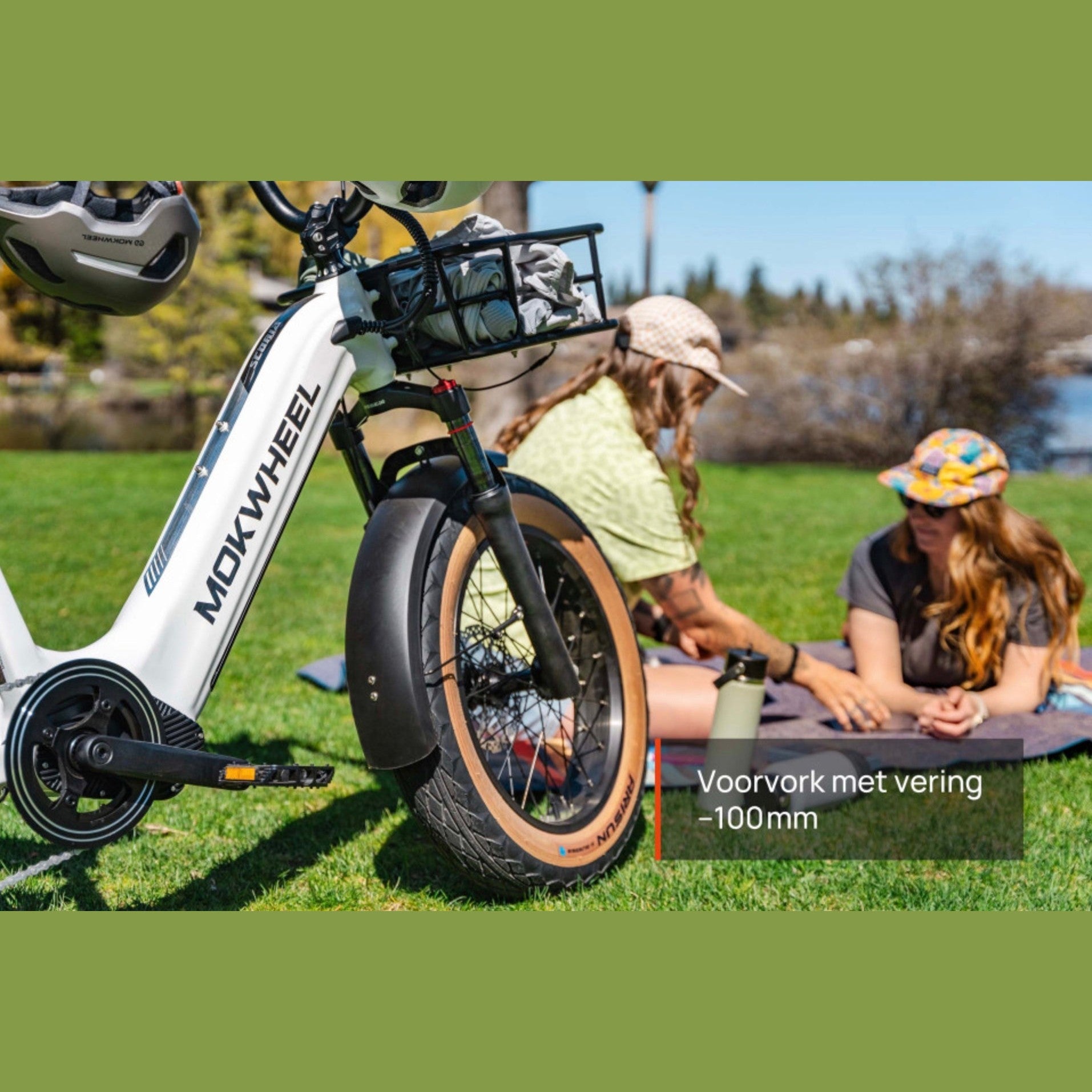 Mokwheel Scoria 2.0 – Grijs – Elektrische Mini Mountainbike Fatbike – 250W motor – 720Wh/940Wh accu – Hydraulische schijfremmen – Shimano 7-speed