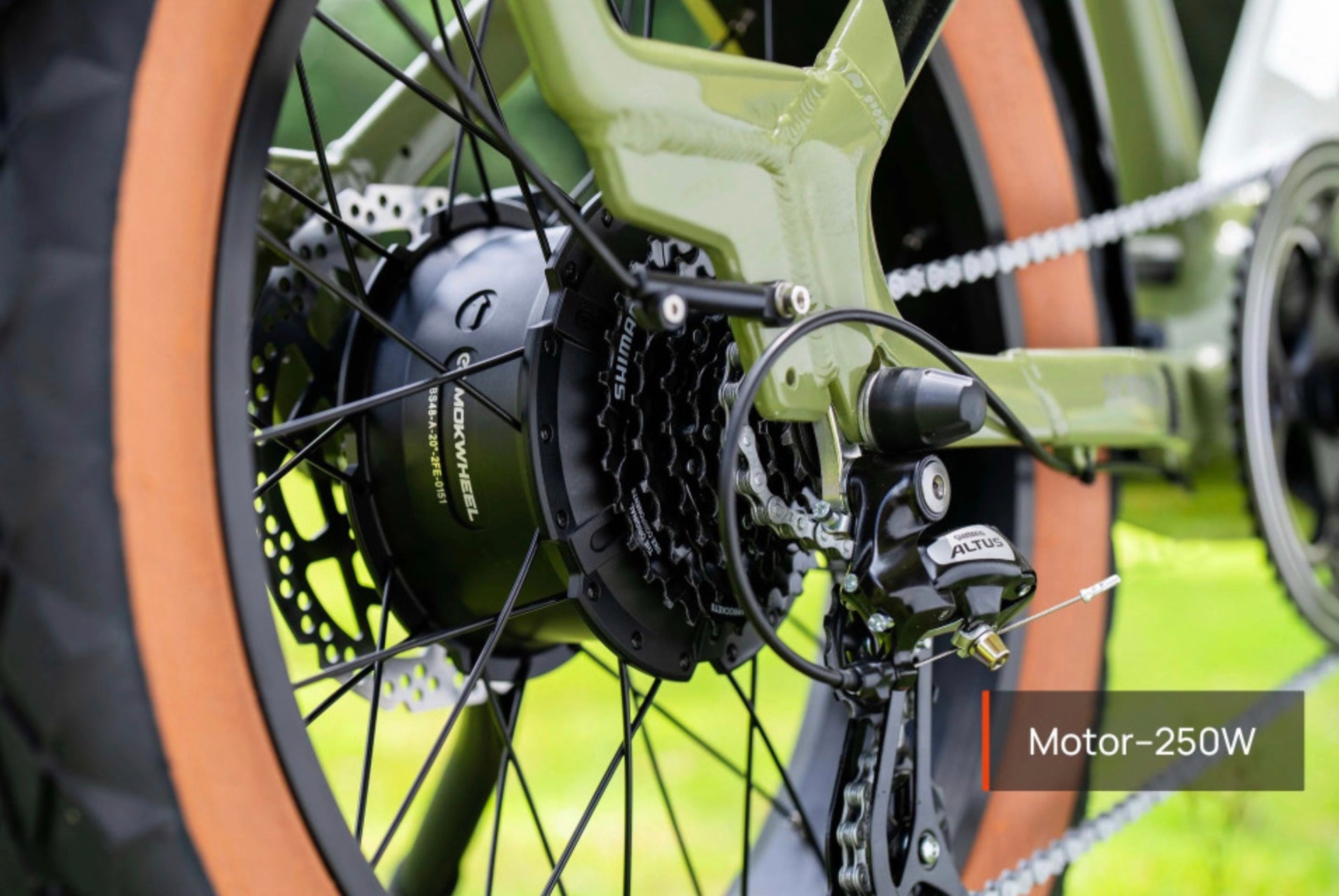Mokwheel Scoria 2.0 – Wit – Elektrische Mini Mountainbike Fatbike – 250W motor – 720Wh/940Wh accu – Hydraulische schijfremmen – Shimano 7-speed