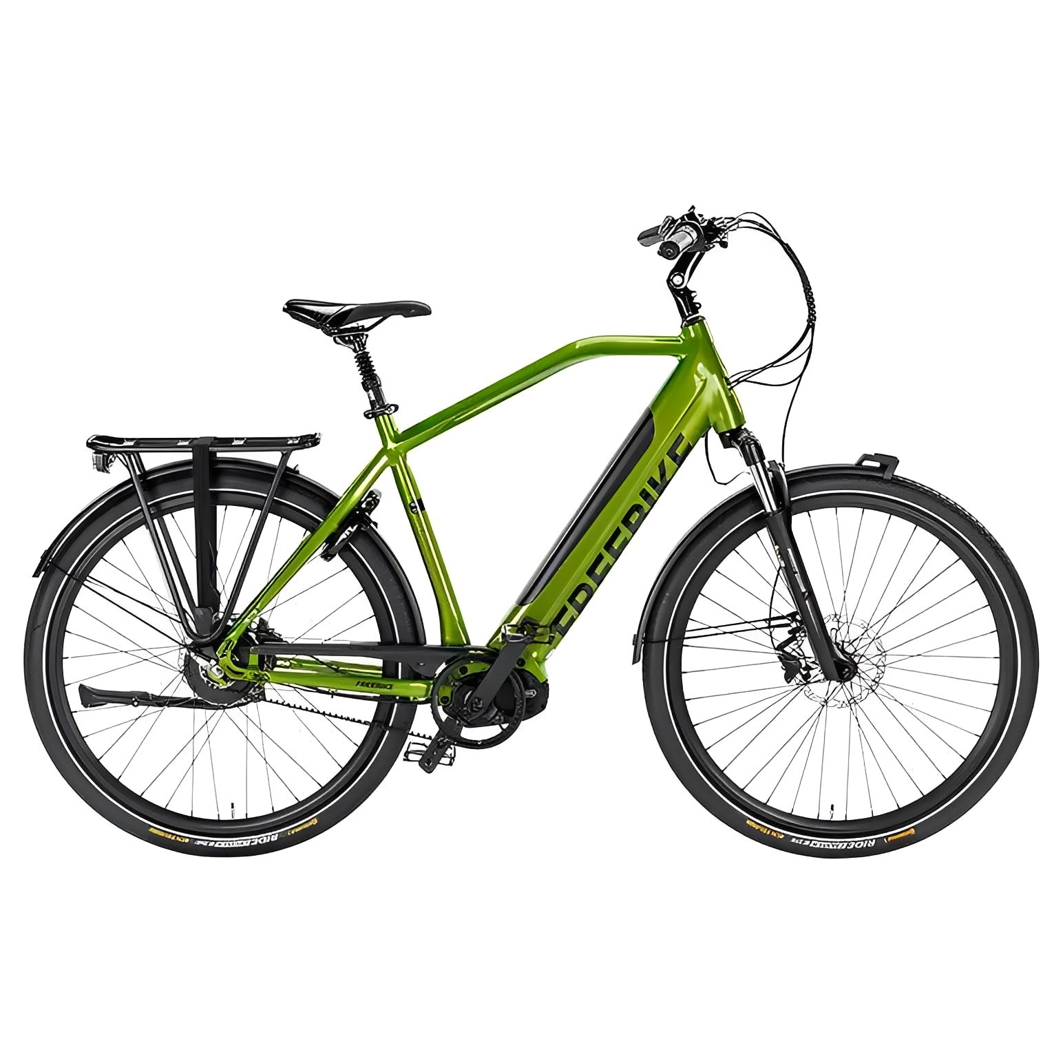 Freebike Brooklyn Elektrische Fiets - Glossy Green - Heren 61cm - AE-trading