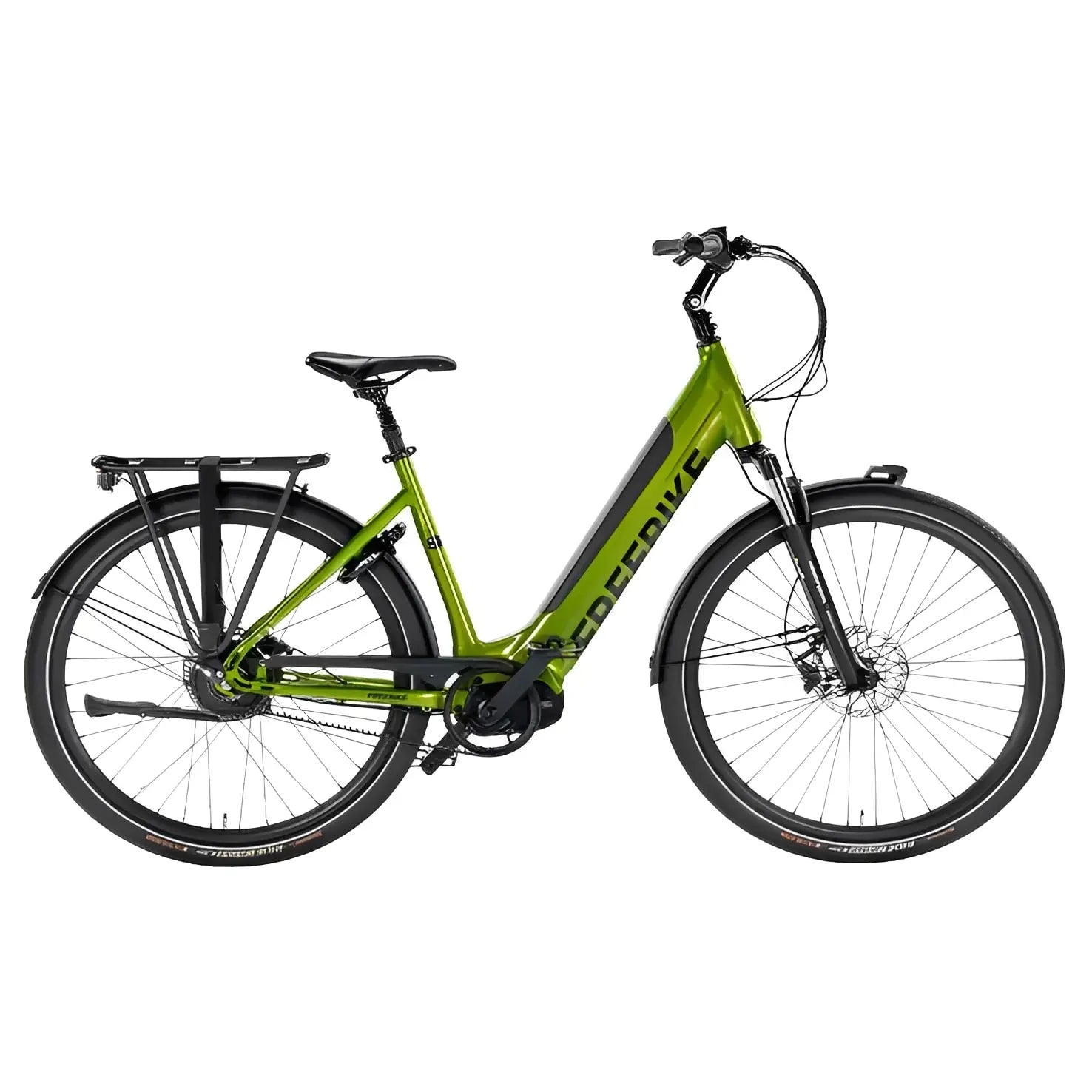 Freebike Brooklyn Mono Elektrische Fiets - Glossy Green - Dames 56cm - AE-trading