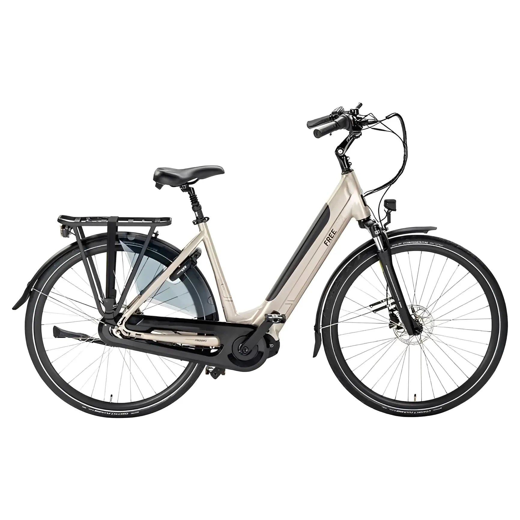 Freebike Harlem Elektrische Fiets - Champagne - Dames 56cm - AE-trading