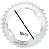 Gebhardt kettingblad 32t 4 gaats 9sp zilver - AE-trading