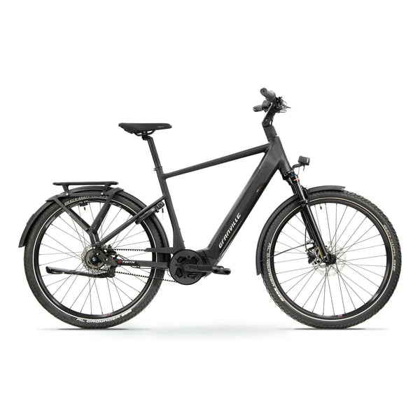 Granville E-Terra N1 – Man XL (60cm) - Matt Black – 800Wh - AE-trading