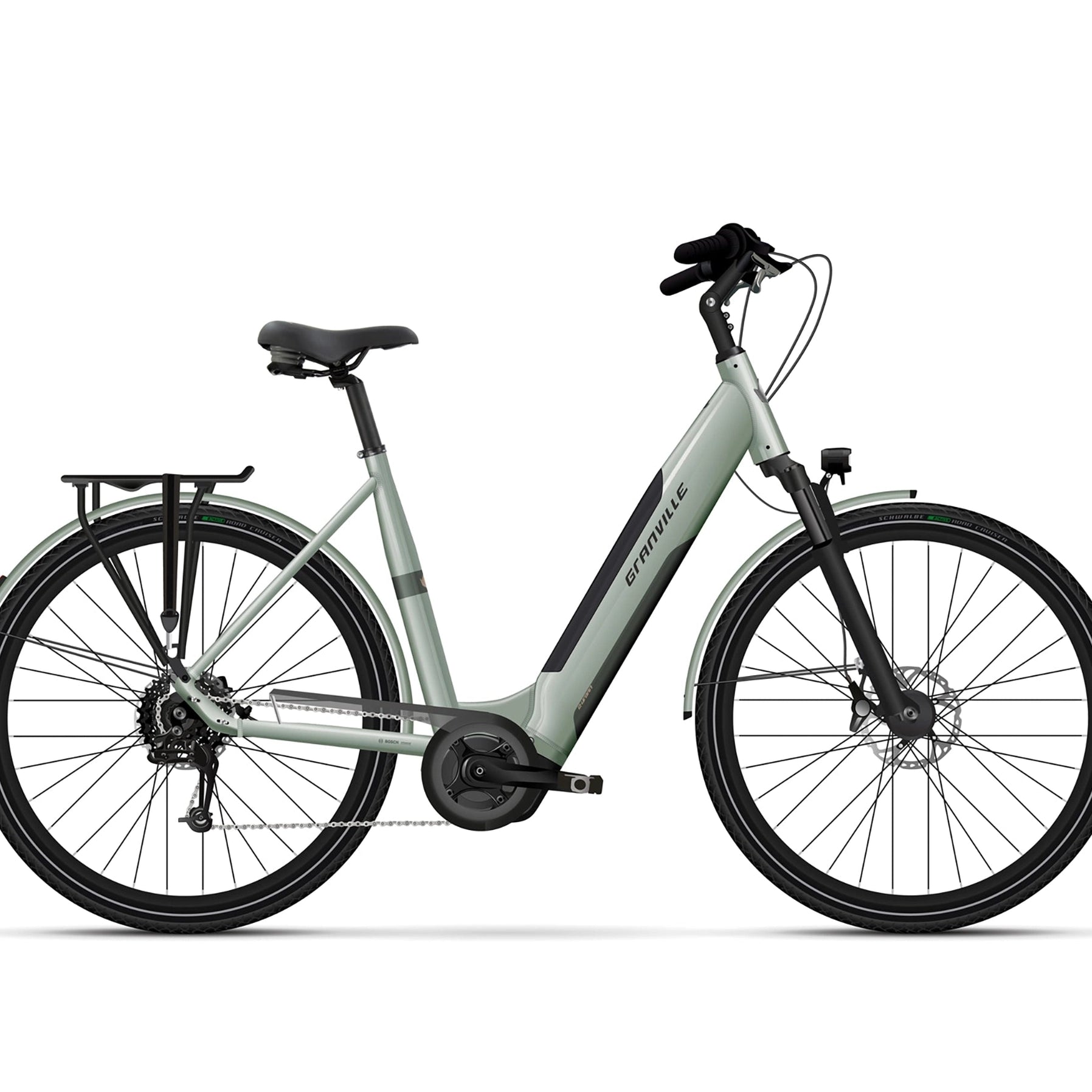 Granville E-Urban 30 - Wave XL (55cm) - Green Crayon - 400Wh - AE-trading