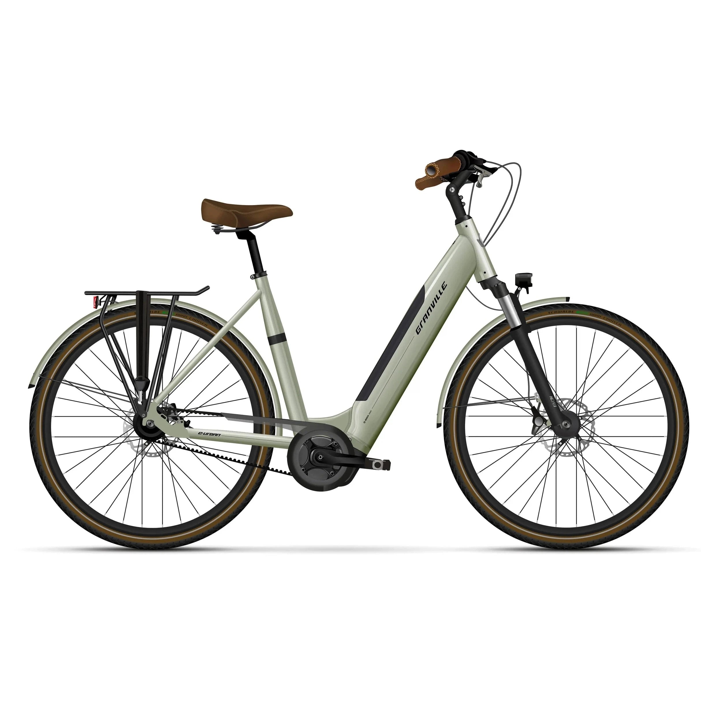 Granville E-Urban N2 - Wave XL (55cm) - Crayon Green - 500Wh - AE-trading