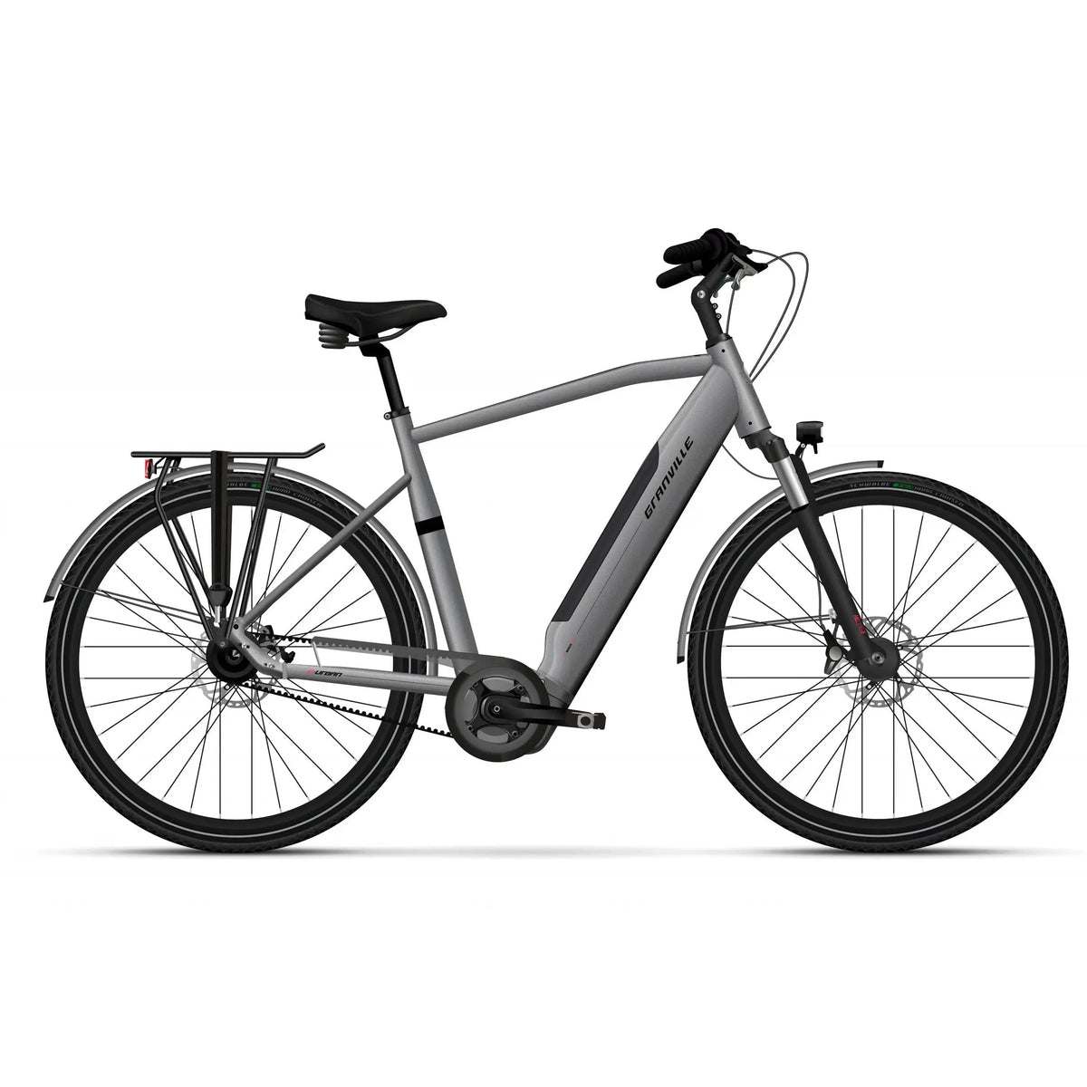 Granville E-Urban N3 - Man L (56cm) - Titanio - 500Wh - AE-trading
