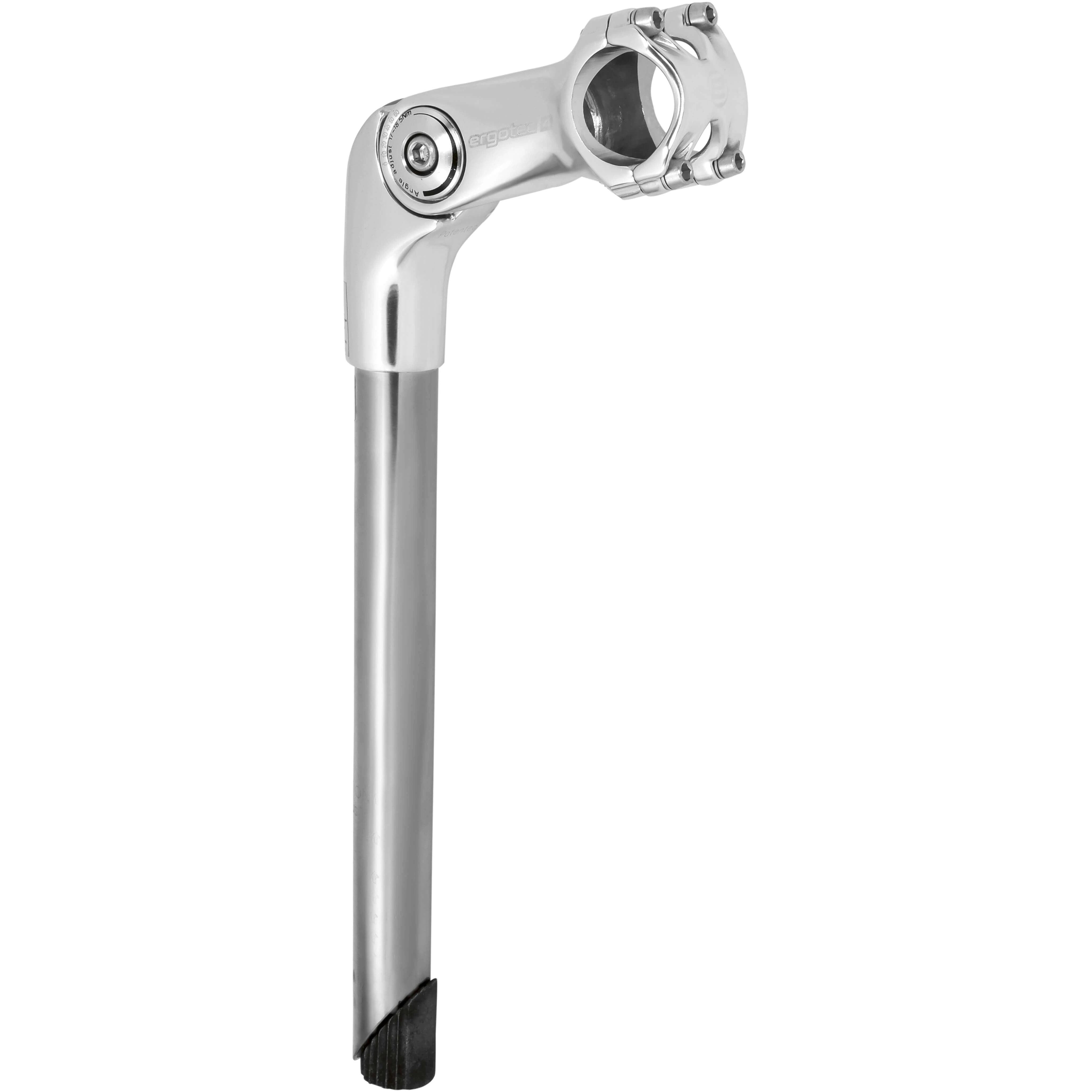 Ergotec stuurpen Octopus2 25.4/31.8/90 rvs/zilver - AE-trading