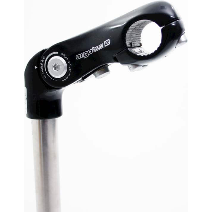 Ergotec stuurpen Kobra Vario tube 22.2/90 rvs/zwart - AE-trading