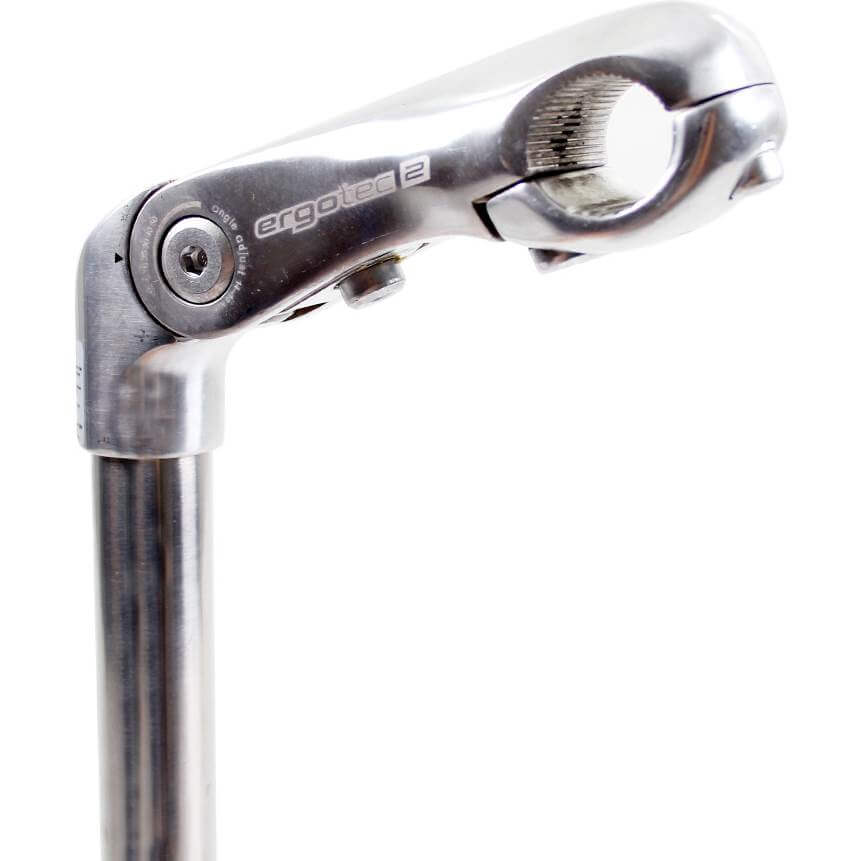 Ergotec stuurpen Kobra Vario tube 25.4/110 rvs/zilver - AE-trading