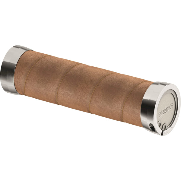 Brooks handvatten Slender Leather grips 100/130mm aged - AE-trading