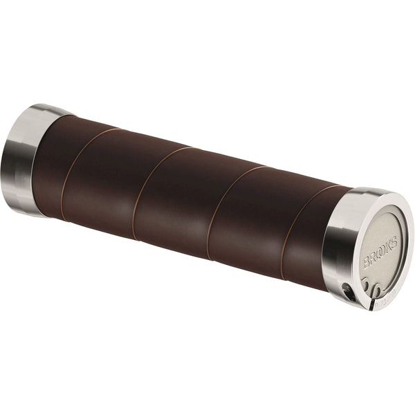 Brooks handvatten Slender Leather grips 100/130mm a. brown - AE-trading